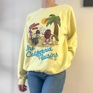 Rare 1987 Vtg California raisins crewneck